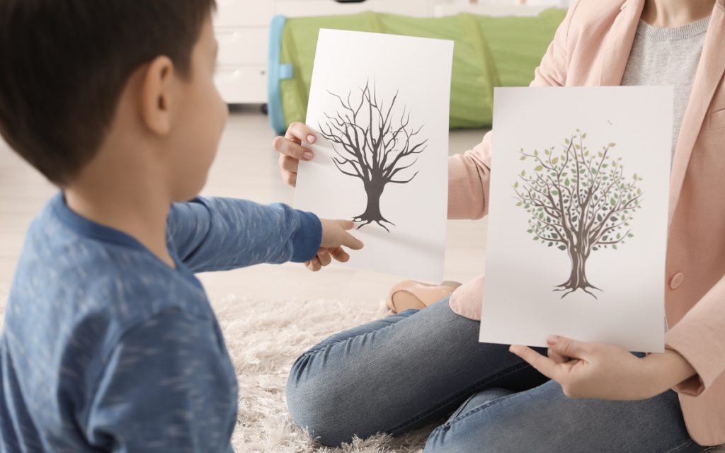 children with art